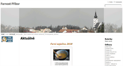 Desktop Screenshot of farnostpribor.cz